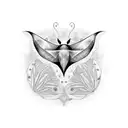 manta ray tattoo design idea