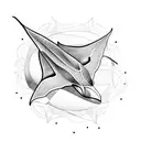 manta ray tattoo design idea