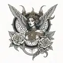 diosa egipcia maat tattoo design idea