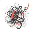 adoption symbol intertwined tattoo design idea