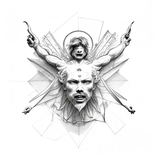 falling Icarus  tattoo design idea