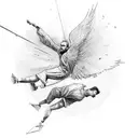 falling Icarus  tattoo design idea