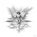 falling Icarus  tattoo design idea