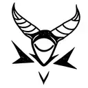 devil horns tattoo design idea