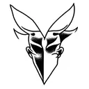 devil horns tattoo design idea