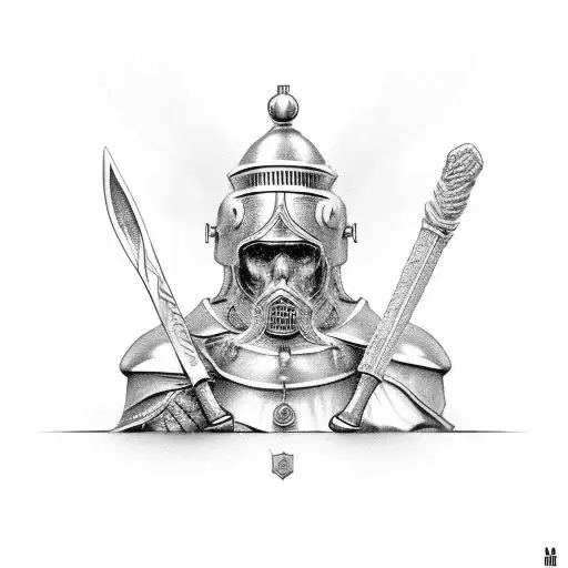the salt shaker of a crusader tattoo design idea