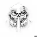 black templar tattoo design idea