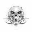 black templar tattoo design idea