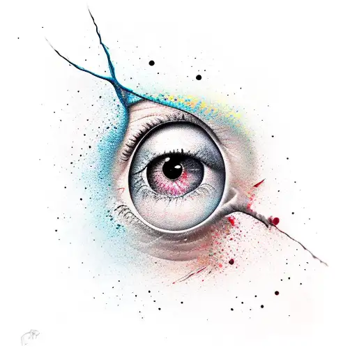 tear drop tattoo design idea