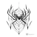 spiderman  tattoo design idea
