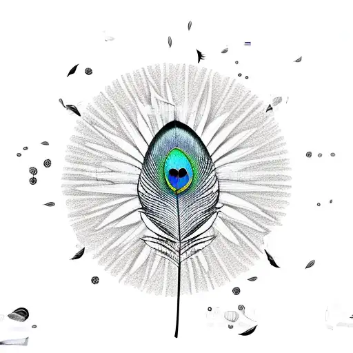Simple Peacock Feather Tattoo Design | Feather tattoo design, Peacock  feather tattoo, Feather drawing