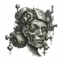 machine learning and emotion  tattoo design idea