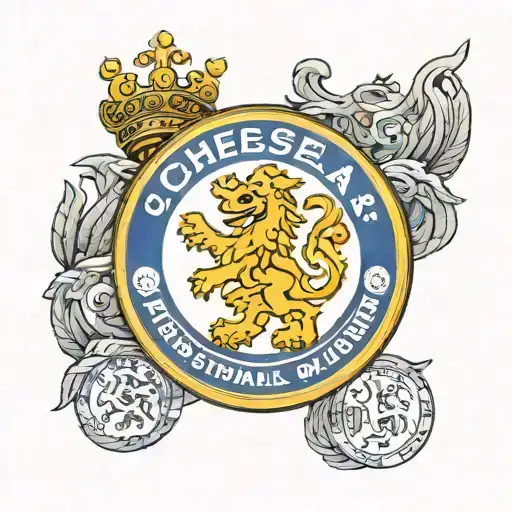 chelsea fc logo inspired tattoo design idea