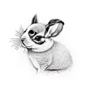 bad bunny  tattoo design idea