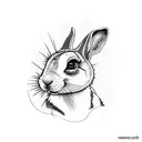 bad bunny  tattoo design idea