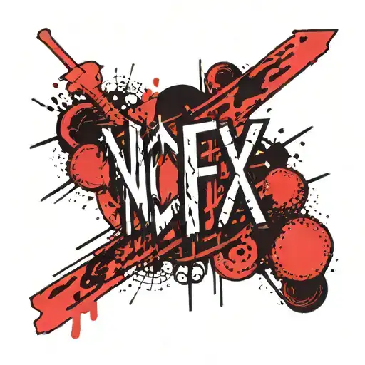 nofx logo morphing tattoo design idea