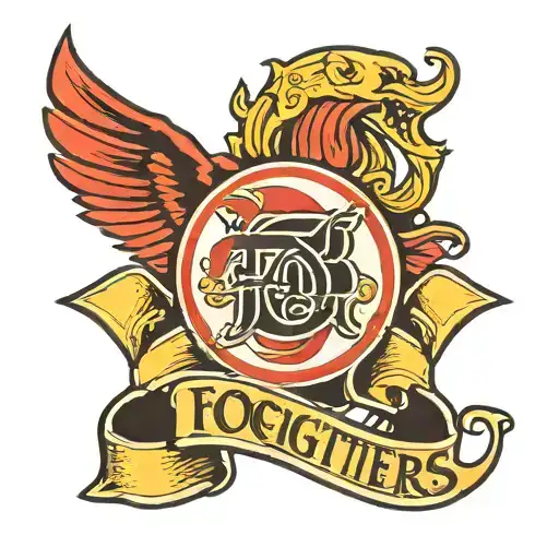 foo fighters logo tattoo design idea