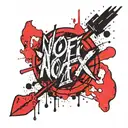 nofx logo morphing tattoo design idea