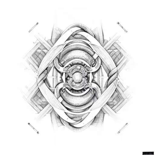 double helix tattoo design idea