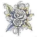 virgo flower   tattoo design idea