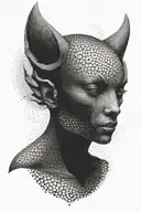 the all knowing watching form shadows representing the client tattoo design idea