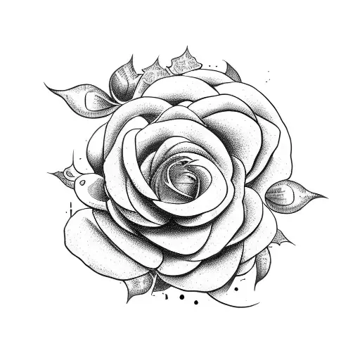 A garden of roses and sunflowers with a gaming console hidden among the flowers tattoo design idea