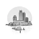 Baltimore Skyline tattoo design idea