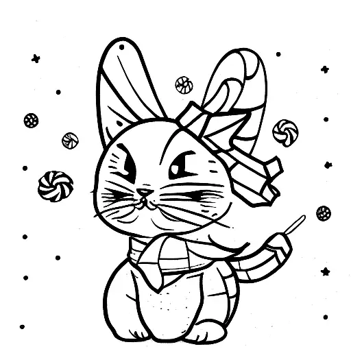 candy corn  tattoo design idea