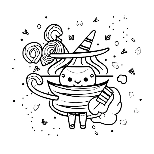 candy corn  tattoo design idea