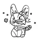 candy corn  tattoo design idea