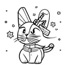 candy corn  tattoo design idea