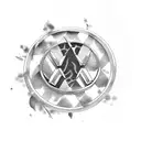 Volkswagen Golf 1994 tattoo design idea