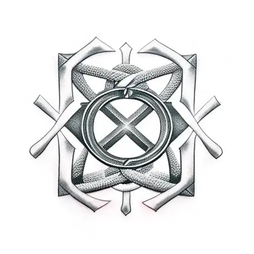 iron cross tattoo design idea