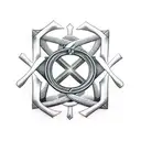 iron cross tattoo design idea