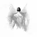 swimmer tattoo design idea