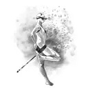 swimmer tattoo design idea