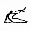 swimmer tattoo design idea