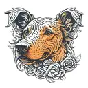 dog memorial tattoo tattoo design idea