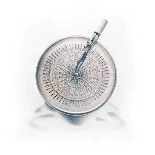 frying pan tattoo design idea