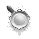 frying pan tattoo design idea