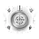 frying pan tattoo design idea