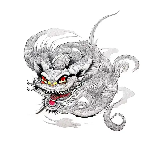 mushu tattoo design idea