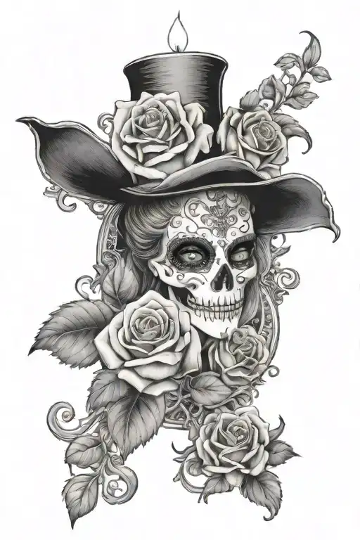 Phantom of the Opera Paris Garnier Chandler Candles Rose tattoo design idea