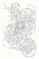 abstract lines tattoo design idea