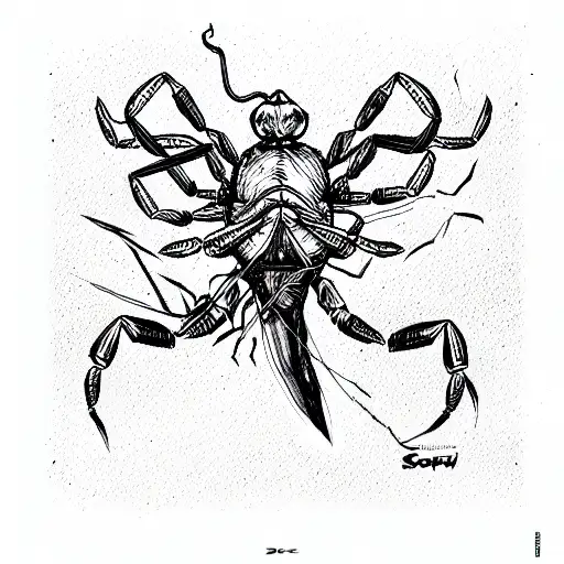 Scorpion tattoo design idea