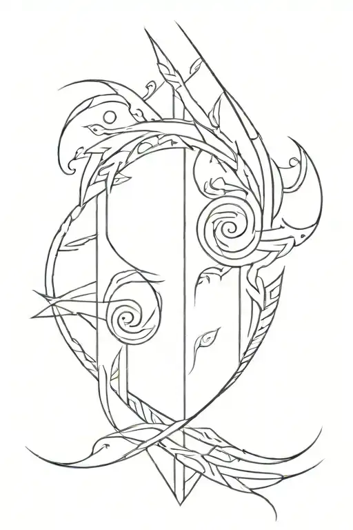 The tribal on the forearm  tattoo design idea