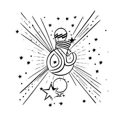 frase "babe I wanna be a star" tattoo design idea