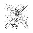 frase "babe I wanna be a star" tattoo design idea