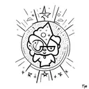 frase "babe I wanna be a star" tattoo design idea