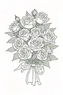 Jayce Dinh with roses wrapped tattoo design idea